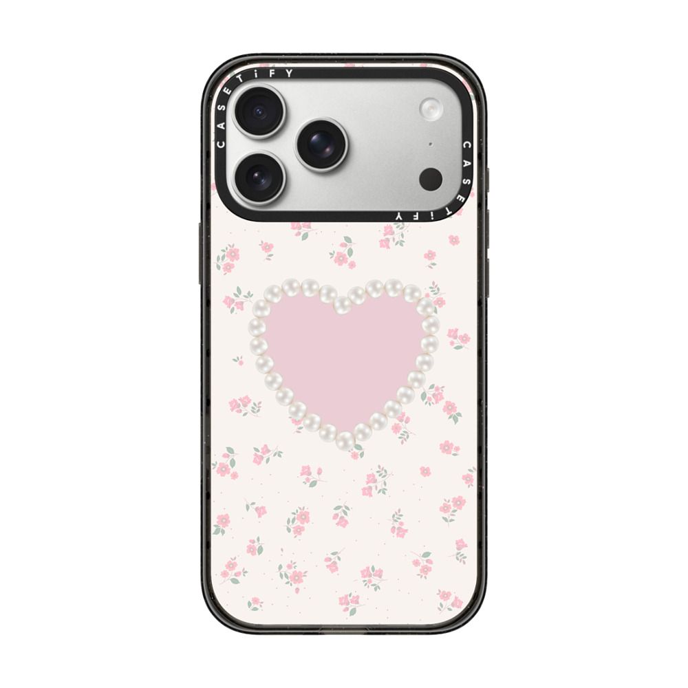 Pearly Heart iPhone Case - 332e7f