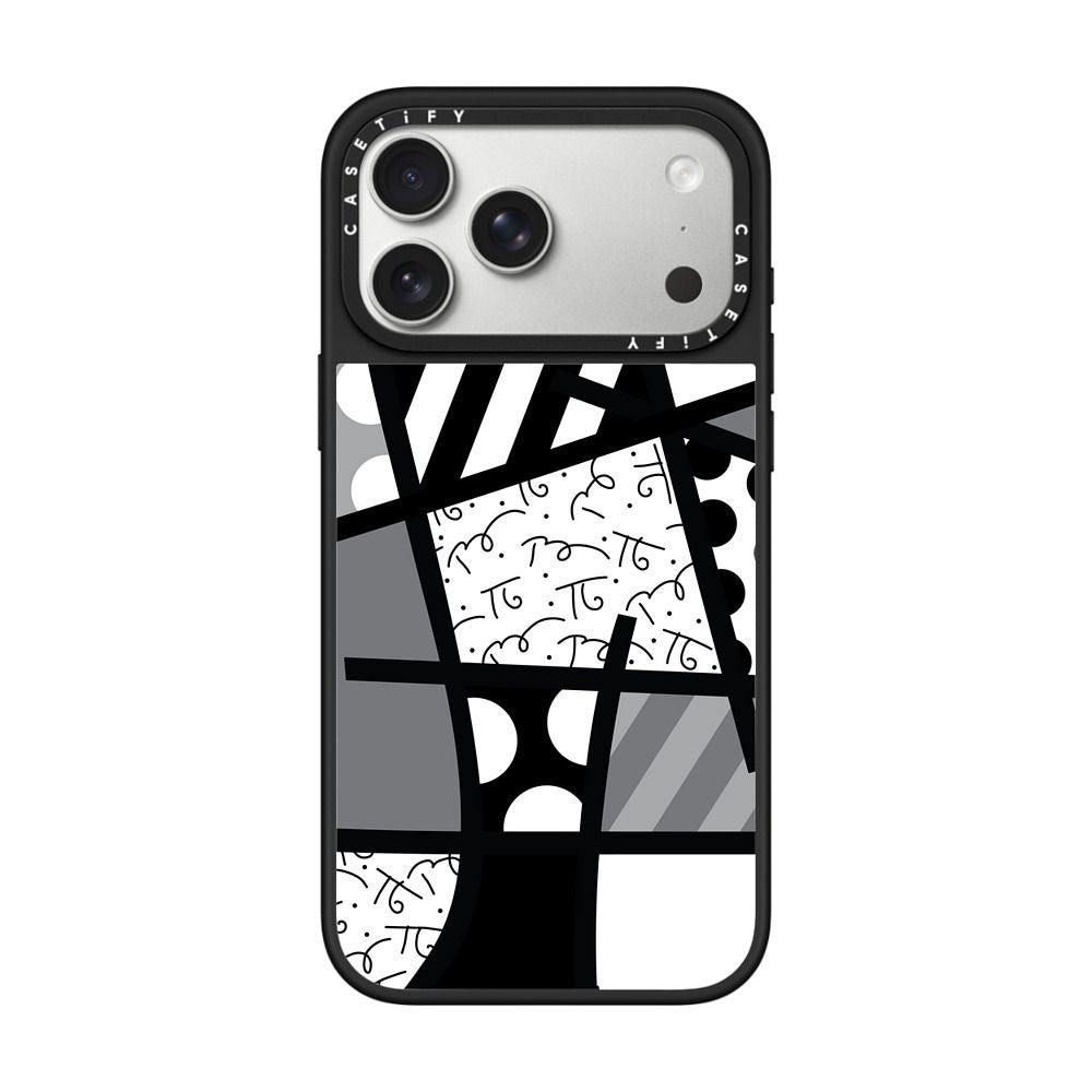 BLACK LANDSCAPE BY ROMERO BRITTO iPhone Case