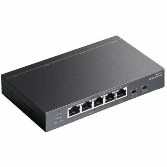 TP-Link TL-SG1005P-PD | 5 Port PoE Passthrough Gigabit Ethernet Switch | 1 PoE++ In@90W, 4 PoE+ Output up to 66W | Plug & Play | Extend Mode | QoS, IGMP, PoE Auto Recovery | PoE Powered ONLY | Fanless