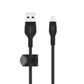 Belkin BoostCharge Pro Flex Braided USB Type A to Lightning Cable (1M/3.3FT), MFi Certified Charging Cable for iPhone 14/14 Plus, 13, 12, Pro, Max, Mini, SE, iPad and More - Black