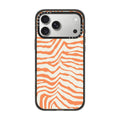 Zebra Stripe- Tangy Tango iPhone Case