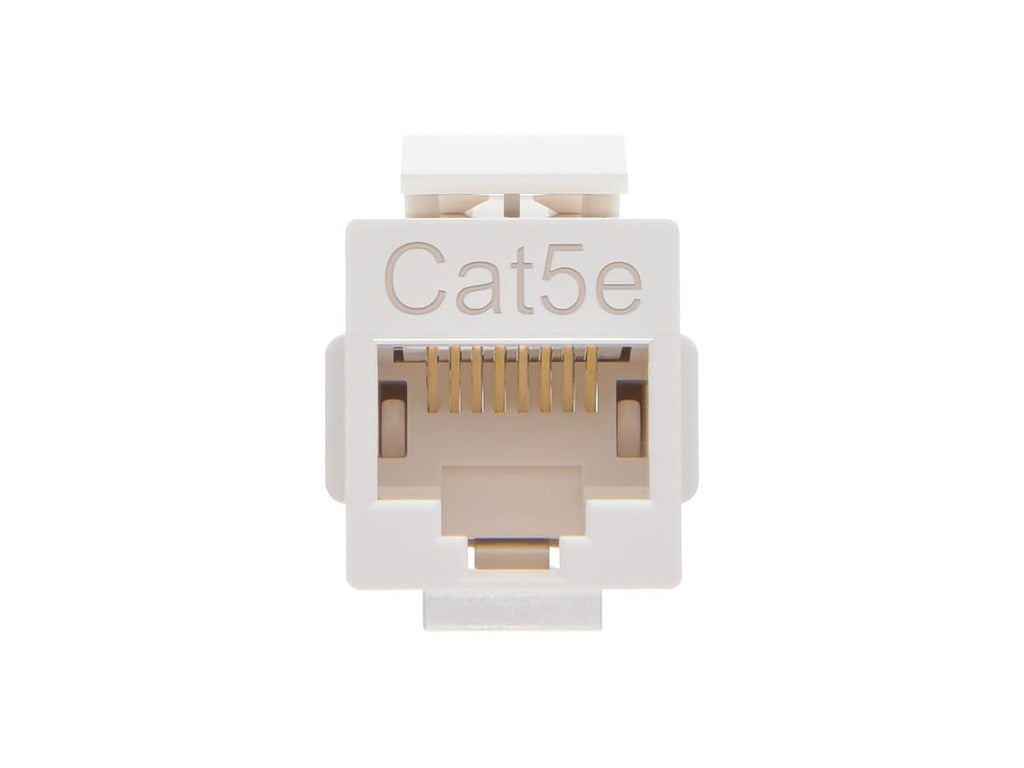 Monoprice Cat5e Inline Coupler Type Keystone Jack, White (107302)