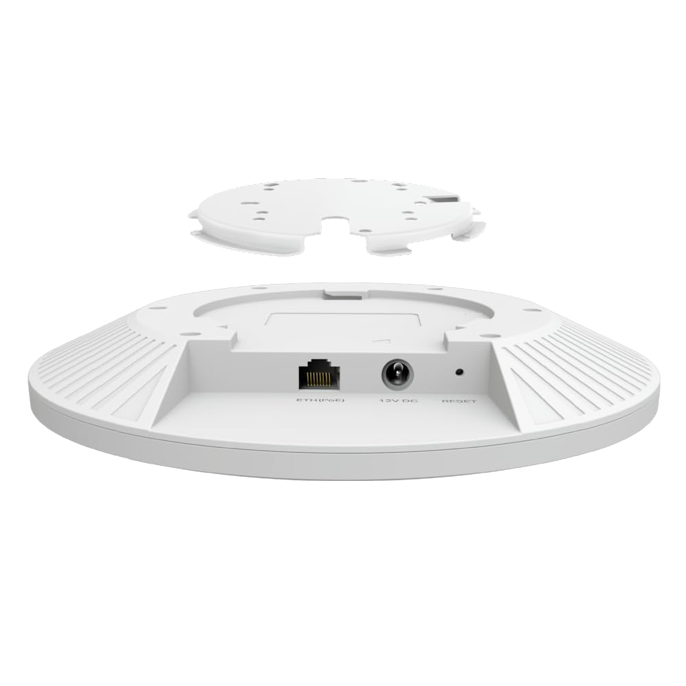TP-Link Omada EAP673 | AX5400 𝗪𝗶-𝗙𝗶 𝟲 Wireless 𝟮.𝟱𝗚 𝗣𝗼𝗘+ Ceiling Mount Access Point | Mesh, OFDMA, Seamless Roaming, HE160 & MU-MIMO | Omada SDN | Cloud Access & Omada App | w/o DC Adapter