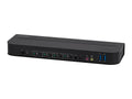 Monoprice Blackbird 4K DisplayPort 1.4 USB 3.0 4x1 KVM Switch, 4K@60Hz, HDR, YCbCr 4:4:4, HDCP 2.2, Share 4 Computers with 1 Keyboard Mouse Monitor Printer Black 142646