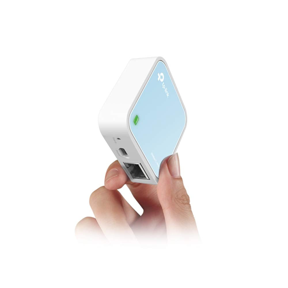 TP-Link TL-WR802N Wireless Travel WiFi Router, N300 WLAN Nano Portable WiFi Booster, Support Access Point, TV Adapter, Client, Range Extender, Repeater, Hotspot Operation Modes, Pocket-size