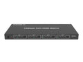 Monoprice Blackbird 4K 4x4 HDMI Matrix, 18G, 4K@60Hz, YCbCr 4:4:4, EDID, 4K to 1080p Downscaler, IR, HDR, HDR10, HDR10+, Black (143623)