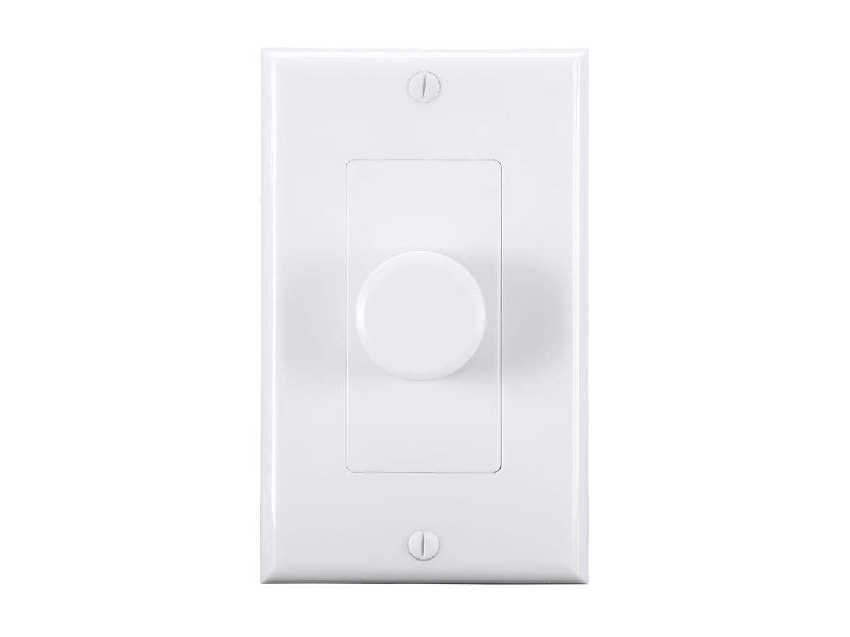 Monoprice 120-Watt Rotary Resistance Speaker Volume Control, 12-Position Switch, 36dB Attenuation, Solderless Speaker Terminals