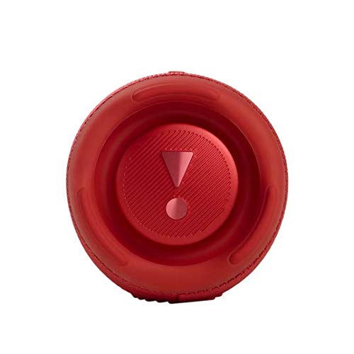 JBL Charge 5 Waterproof Portable Speaker with Built-in Powerbank and gSport Carbon Fiber Case (Red)