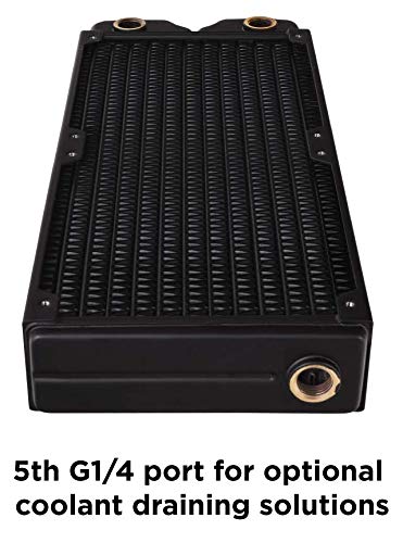 Thermaltake Pacific DIY Liquid Cooling System Clm240 40mm Thick High-Density Fins Dual-Row Copper Tubes Copper Radiator CL-W236-CU00BL-A