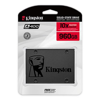 Kingston A400 SSD Internal Solid State Drive 2.5" SATA Rev 3.0, 960GB - SA400S37/960G
