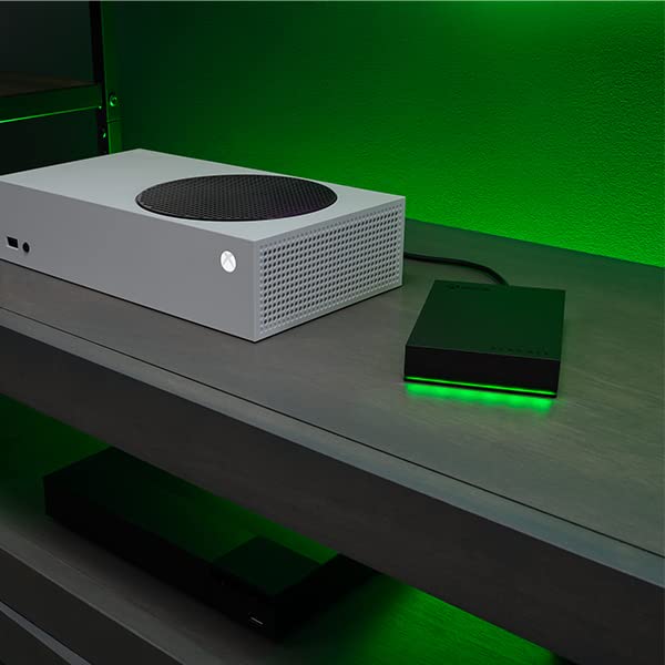 Seagate Xbox Game Drive, 5 TB Storage Capacity, LED Light Bar, Compatible with Xbox Series X|S and Xbox One