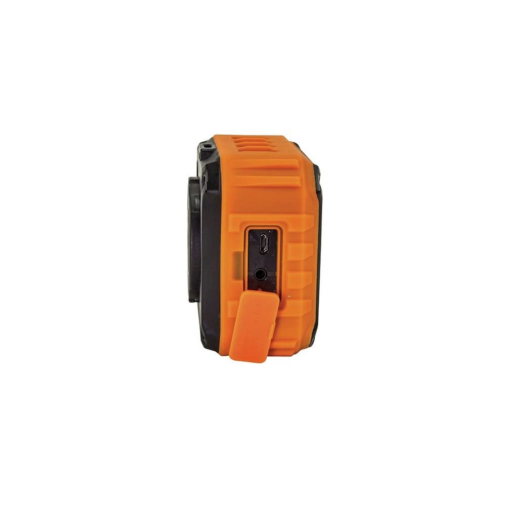 KLEIN TOOLS AEPJS1 Bluetooth Speaker, Wireless Portable Jobsite Speaker Plays Audio and Answers Calls Hands Free, IPX5, Worksite Ready