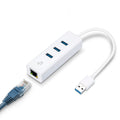 TP-LINK UE330 3-Port USB 3.0 Mini Data Hub with 10/100/1000 Gigabit Ethernet LAN Network Adapter for Apple MacBook Surface Pro XPS Laptop Ultrabook Chromebook PC Mac and More