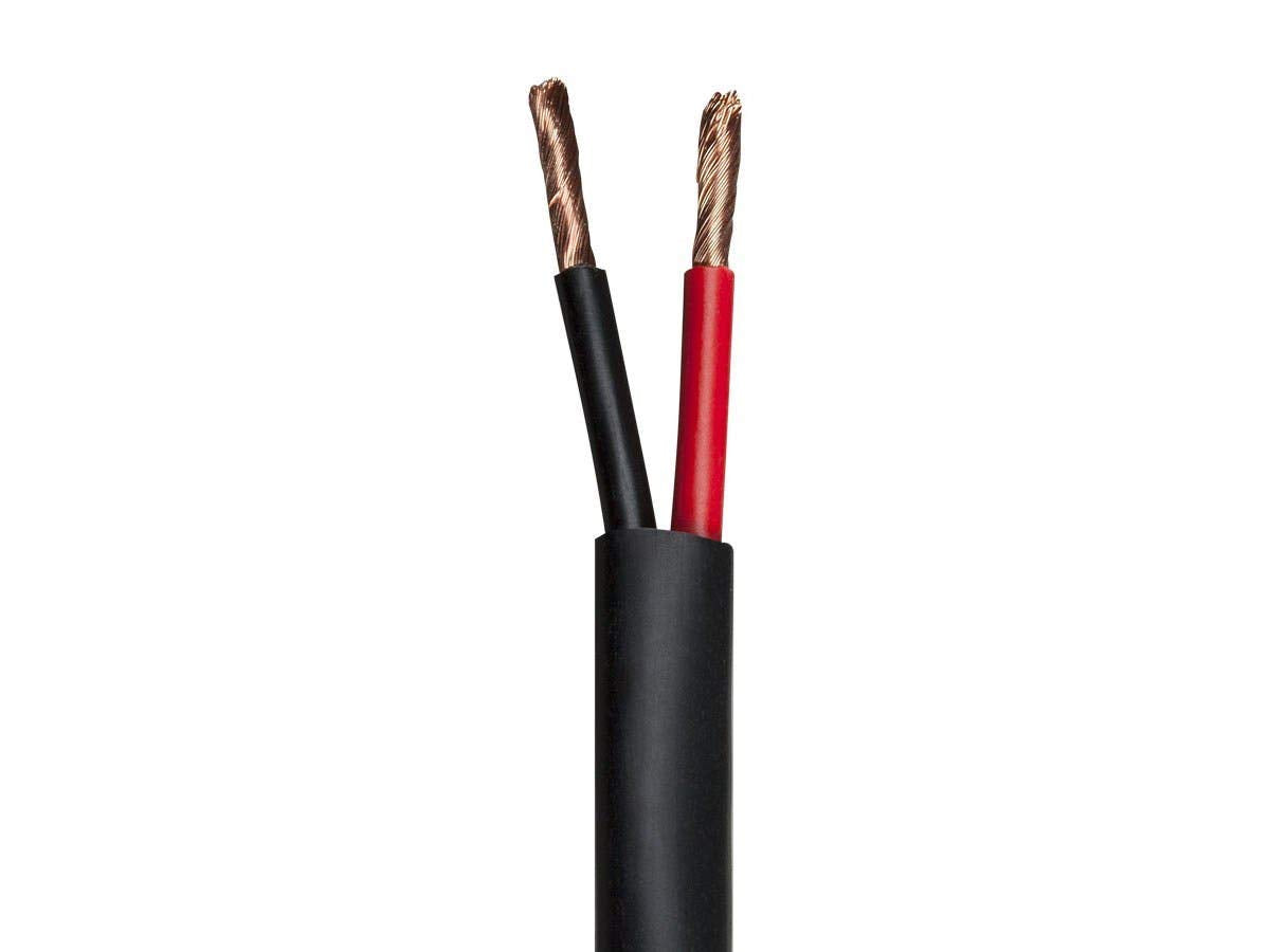 Monoprice Nimbus Series 12 Gauge AWG 2 Conductor CMP-Rated Speaker Wire/Cable - 250ft UL Plenum Rated, 100% Pure Bare Copper with Color Coded Conductors