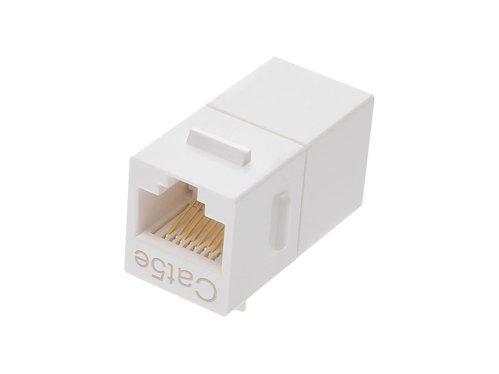 Monoprice Cat5e Inline Coupler Type Keystone Jack, White (107302)