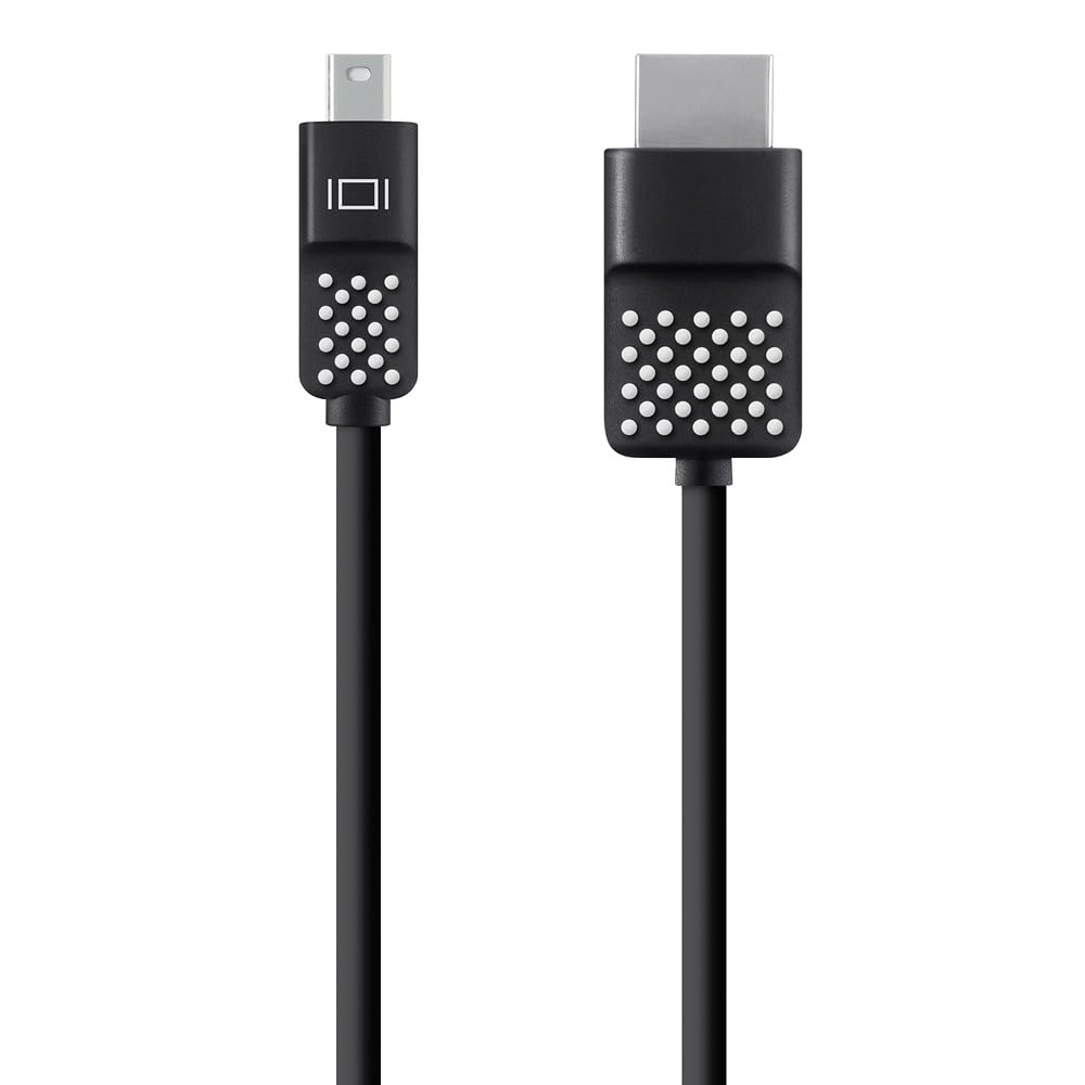 Belkin Mini Display Port to HDMI Cable, 12 ft (3.6 m), 4K (Compatible for Macbook Air, Macbook Pro and Other Mini-DP Enabled Devices), Black