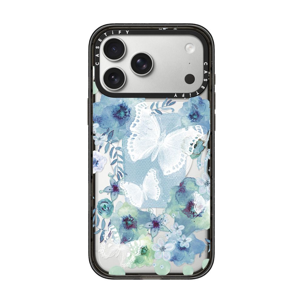 MY BLUE BUTTERFLY GARDEN iPhone Case