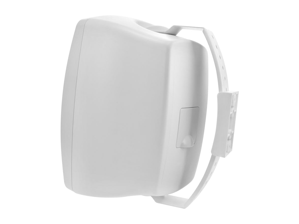 Monoprice WS-7B-62-W 6.5in. Weatherproof 2-Way 70V Indoor/Outdoor Speaker, White (Each) for Use in Whole Home Audio Systems, Restaurants, Bars, Retail Stores, Patio, Poolside, Garage