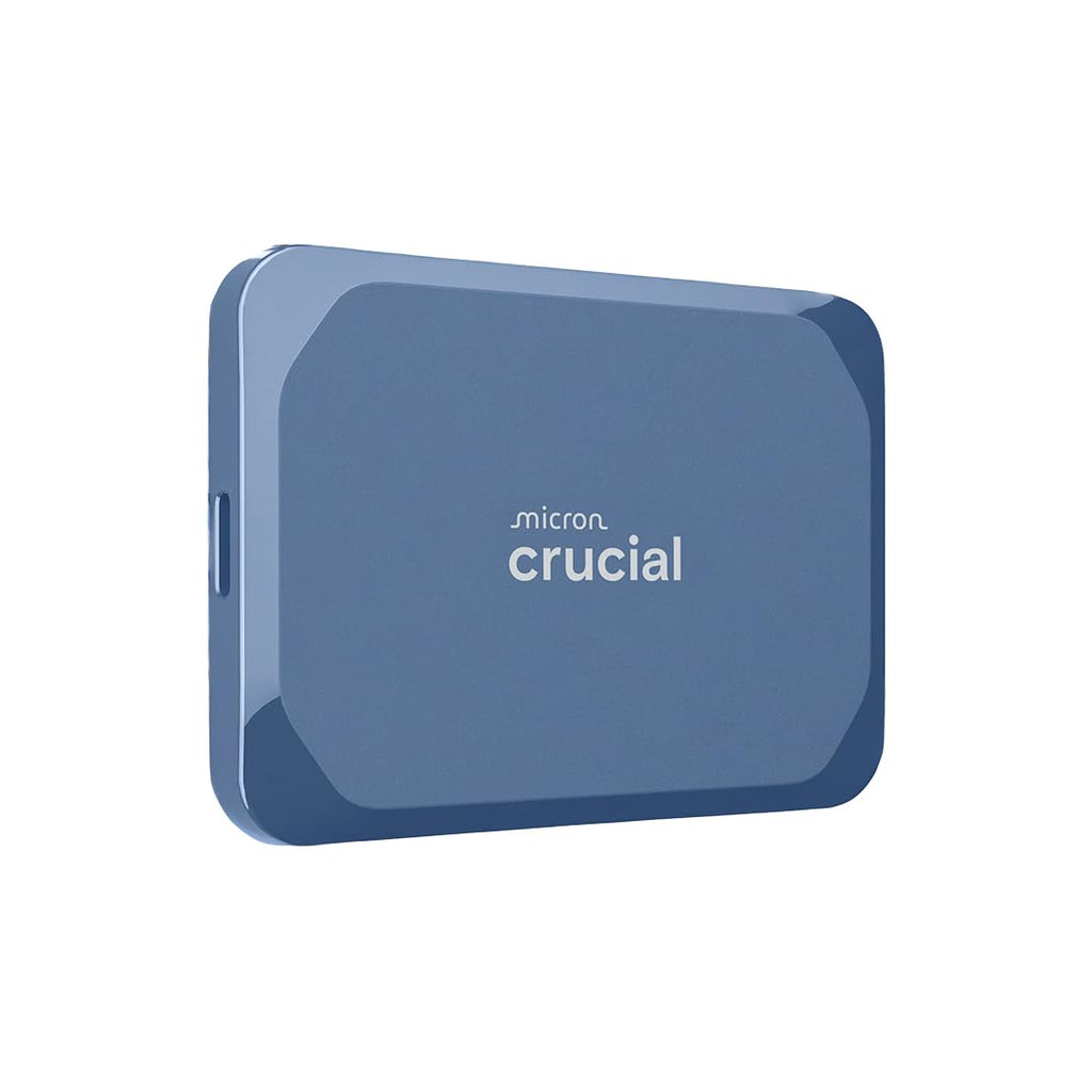 Crucial X10 1TB External Portable SSD Drive - Up to 2100MB/s, USB-C 3.2 Gen2, IP65 Dust and Water Resistant, External Solid State Drive, Matte Blue - CT1000X10SSD9-02