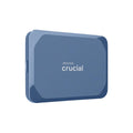 Crucial X10 1TB External Portable SSD Drive - Up to 2100MB/s, USB-C 3.2 Gen2, IP65 Dust and Water Resistant, External Solid State Drive, Matte Blue - CT1000X10SSD9-02