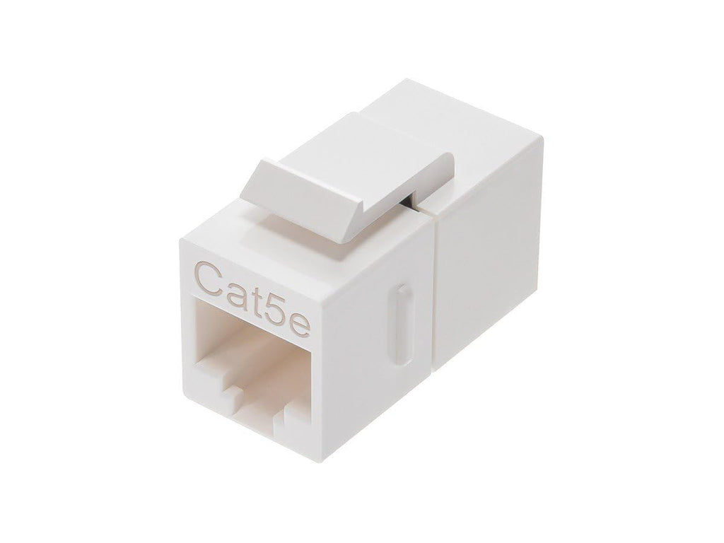 Monoprice Cat5e Inline Coupler Type Keystone Jack, White (107302)