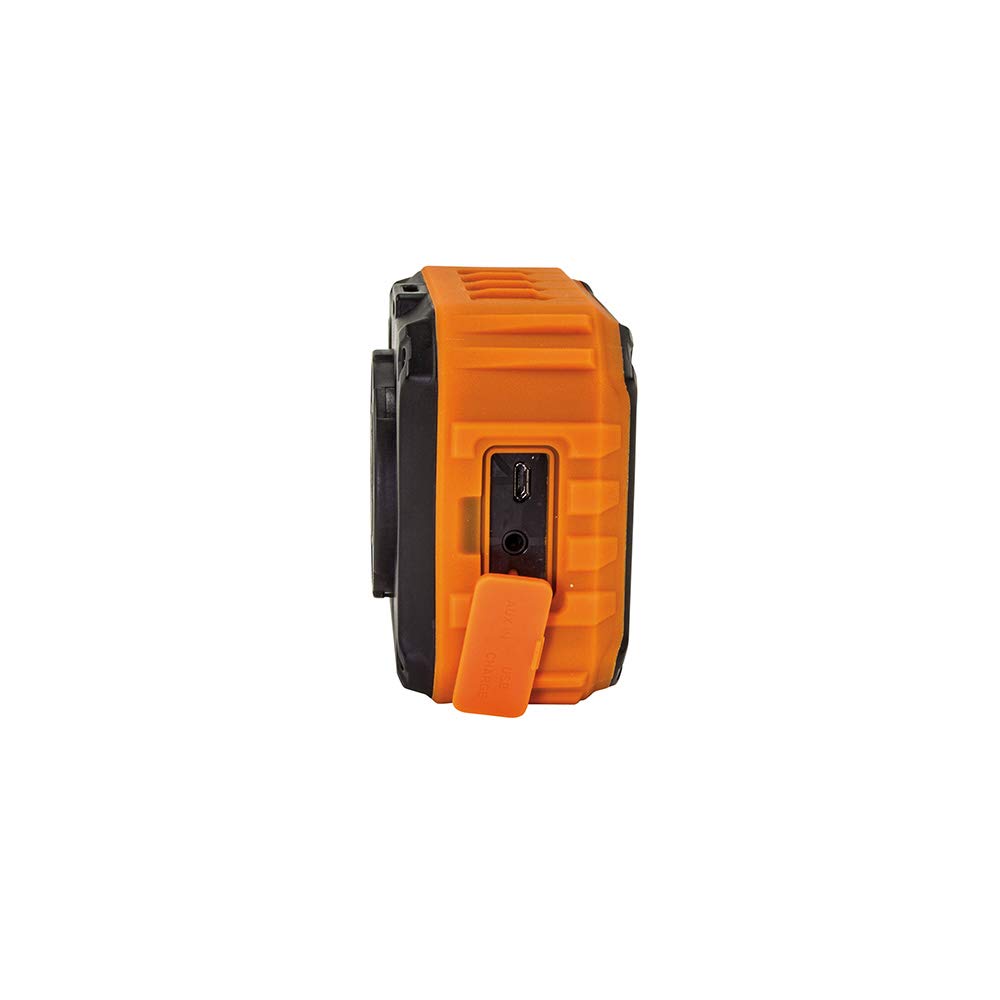 KLEIN TOOLS AEPJS1 Bluetooth Speaker, Wireless Portable Jobsite Speaker Plays Audio and Answers Calls Hands Free, IPX5, Worksite Ready