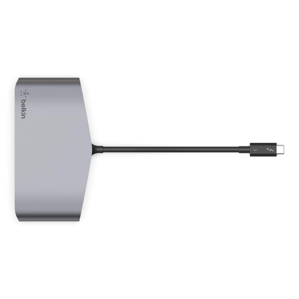 Belkin Thunderbolt 3 Dock Mini with Tethered Thunderbolt 3 Cable - Compatible with Mac OS and Windows USB-C Devices, Black