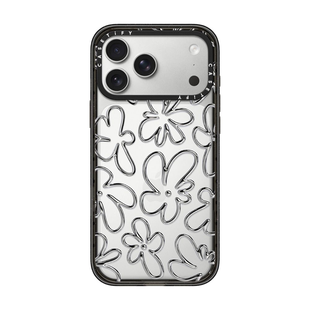 Chrome Flower iPhone Case