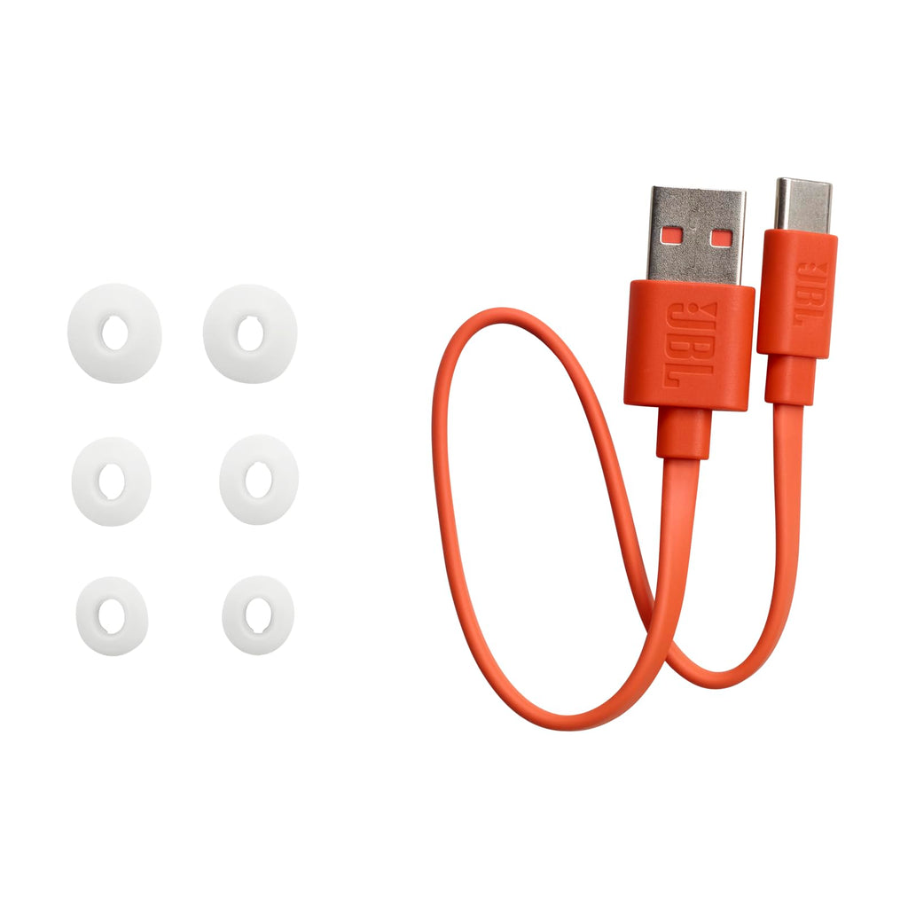 JBL Vibe Buds - True Wireless Earbuds, Smart Ambient, VoiceAware, Up to 32 total hours of battery life with speed charging, Water and dust resistant, JBL Deep Bass Sound (White)