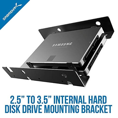 SABRENT 2.5 Inch to 3.5 Inch Internal Hard Disk Drive Mounting Bracket Kit (BK-HDDF)