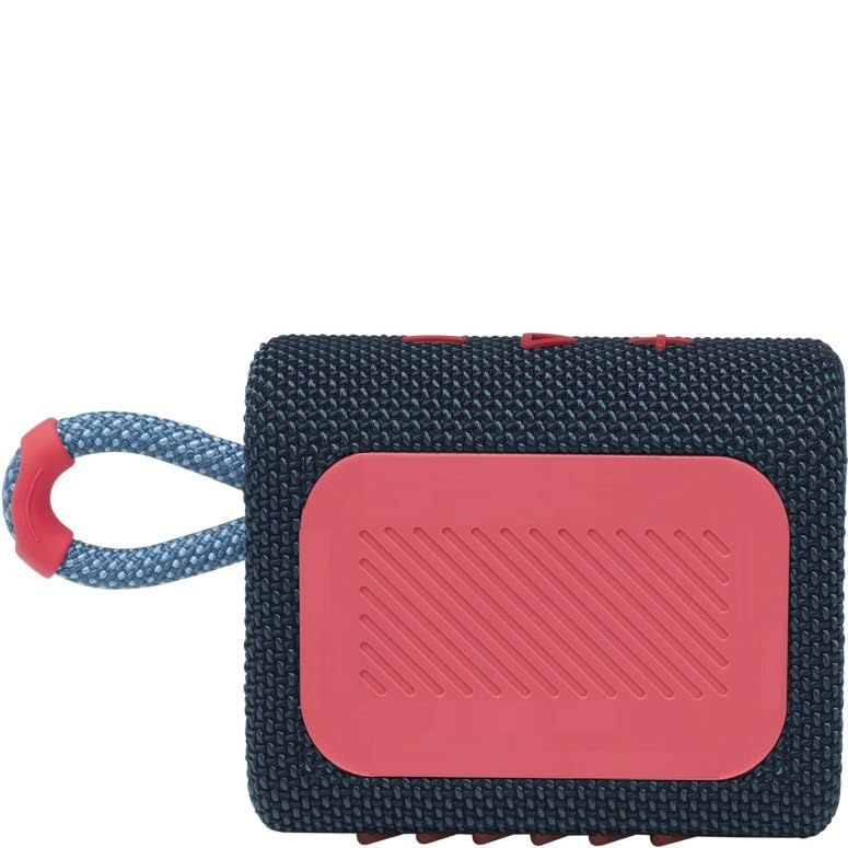 JBL Go 3 Speaker, Portable Bluetooth Speaker Waterproof IP67 Dustproof Outdoor (Blue&Pink)