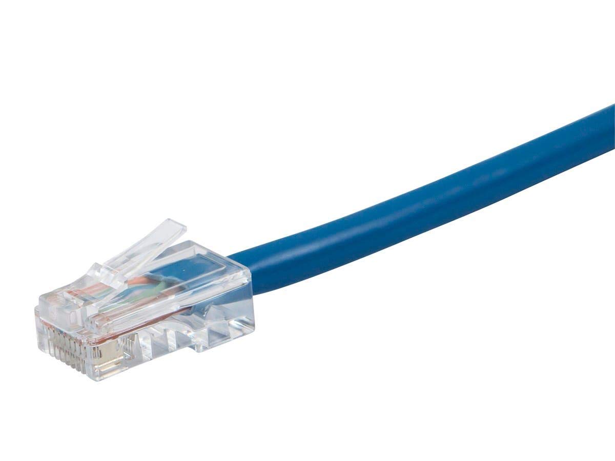 Monoprice Cat5e Ethernet Patch Cable - 10 Feet - Blue, RJ45, Stranded, 350Mhz, UTP, Pure Bare Copper Wire, 24AWG - Zeroboot Series