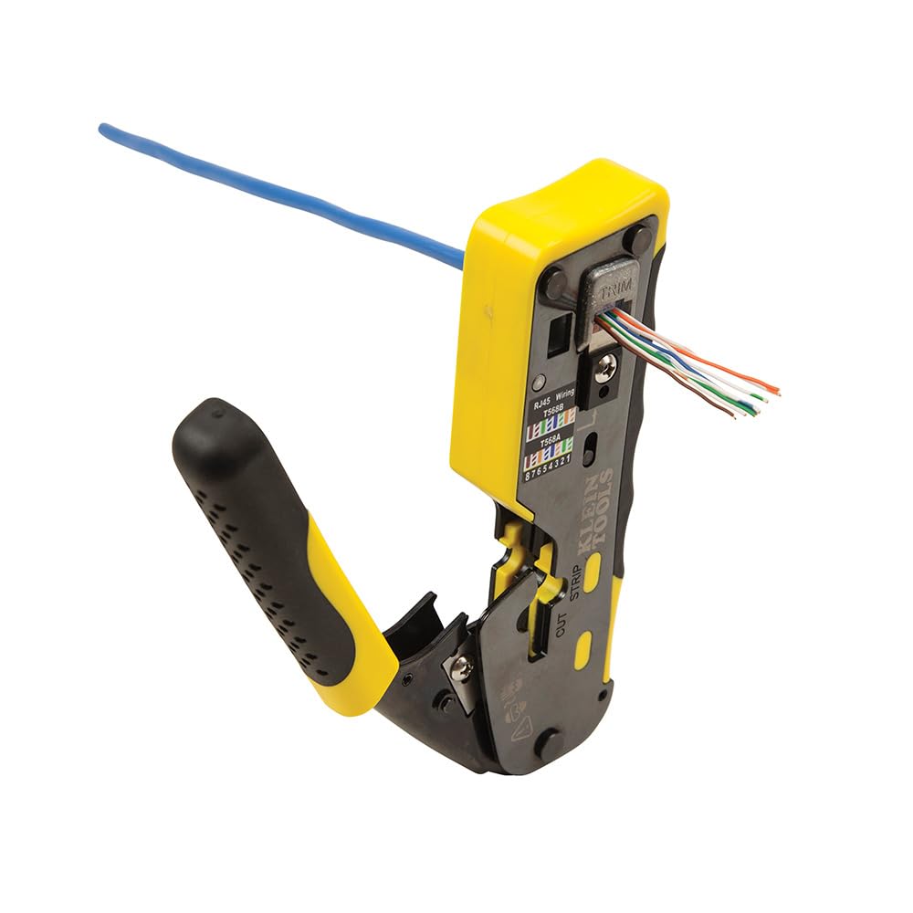 Klein Tools VDV826-704 Modular Data Plug for CAT6A and Larger Diameter CAT6 Indoor or Outdoor Ethernet Cable, 50 Pack