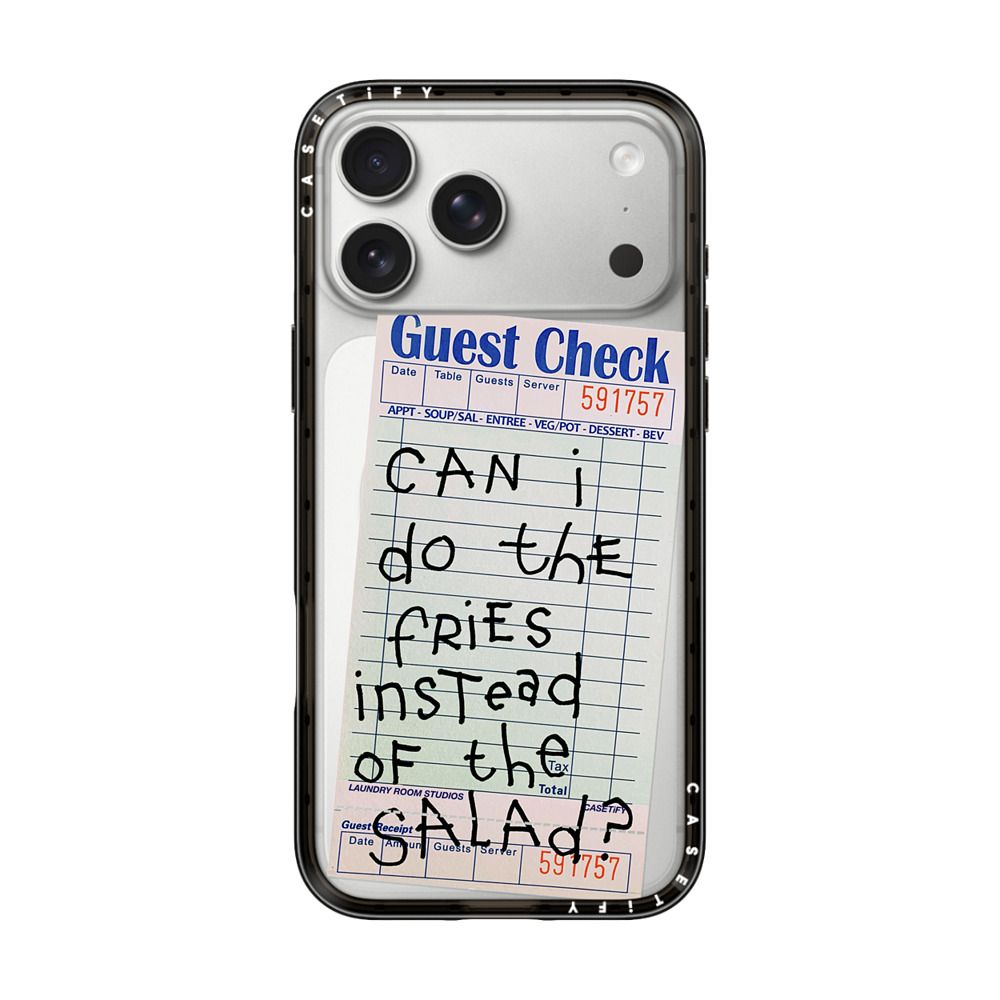 The Fries Instead of Salad iPhone Case
