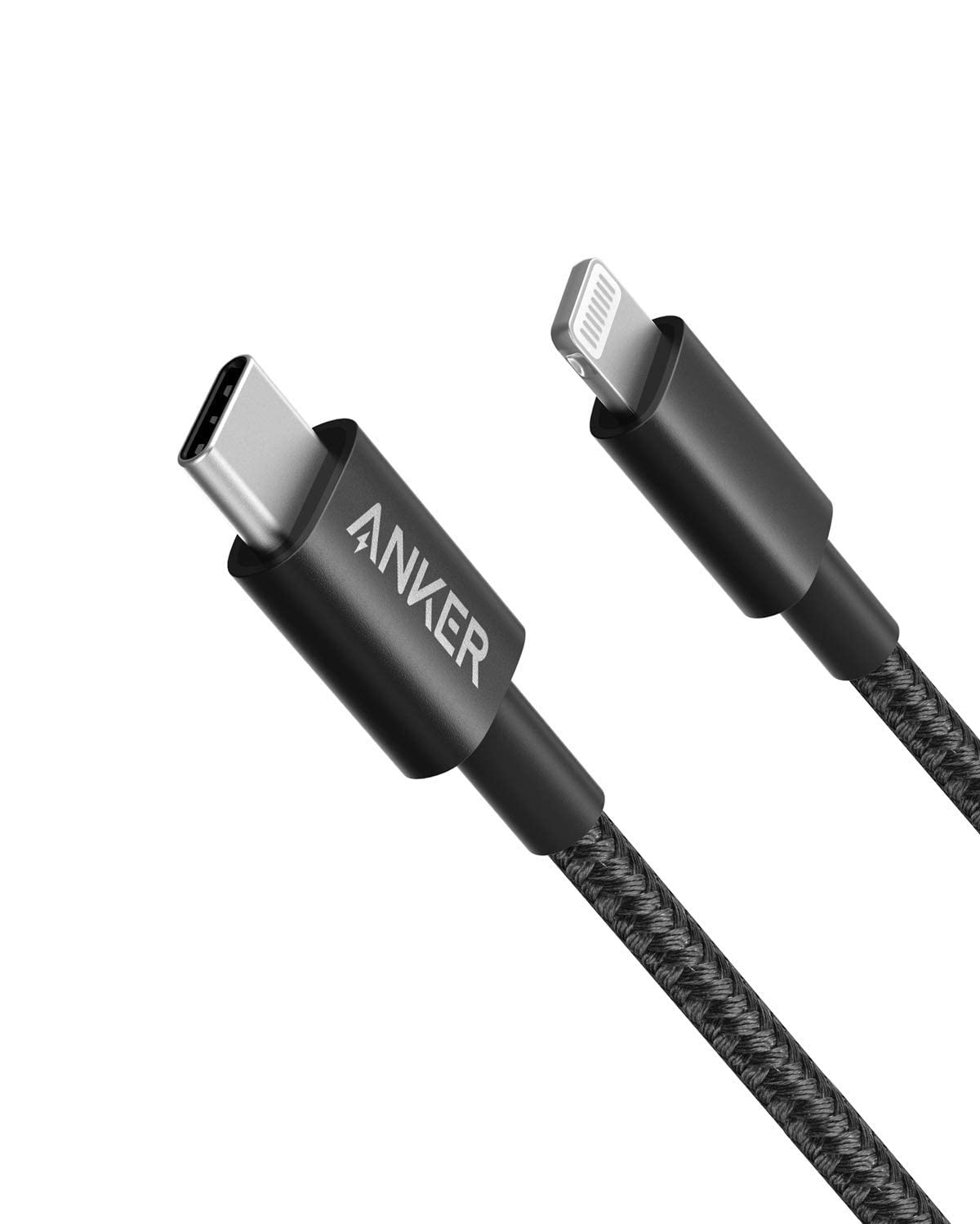 Anker New Nylon USB-C to Lightning Cable, 331 Cable, Fast Charging Cord (6ft, MFi Certified) for iPhone 13 13 Pro 12 Pro Max 12 11 X XS XR 8 Plus, AirPods Pro, Supports Power Delivery (Black)