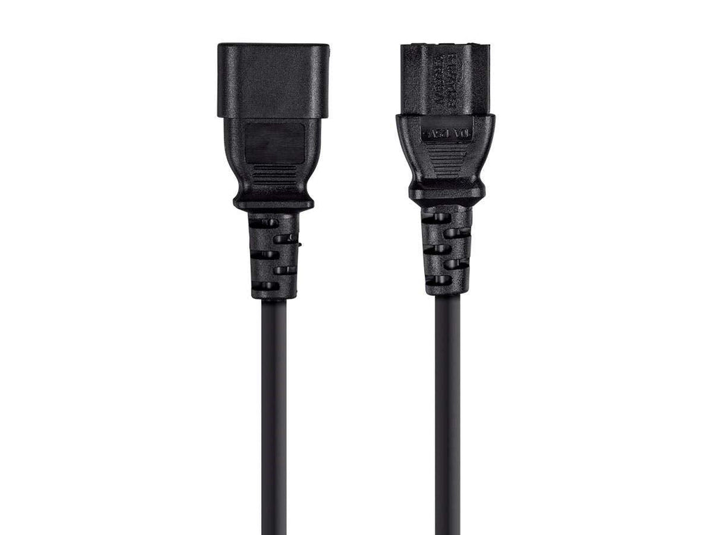 Monoprice 10ft 14AWG Power Extension Cord W/ 3 Conductor PC/Mon, 15A (IEC-320-C14 to IEC-320-C13)