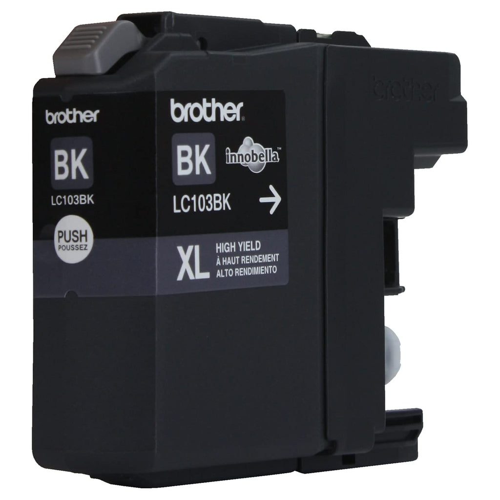 BROTHER LC103BK Black Ink Cartridges (Black, MFC-J4510DW, Inkjet, Black, High Yield (XL), ISO/IEC 24734)