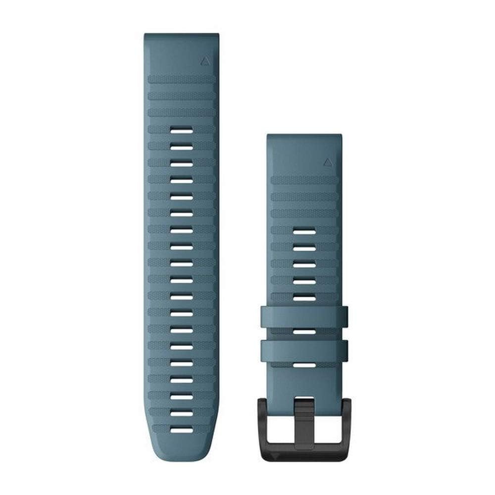 Garmin QuickFit Watch Bands (22mm), suitable for selected fēnix-, epix-, Descent-, D2-, Instinct-, Forerunner- and Approach series smartwatches, Original accessory, Silicone, Lakeside Blue