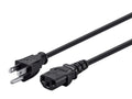 Monoprice 20ft 18AWG Power Cord Cable w/ 3 Conductor PC Power Connector Socket, 10A (NEMA 5-15P to IEC-320-C13)