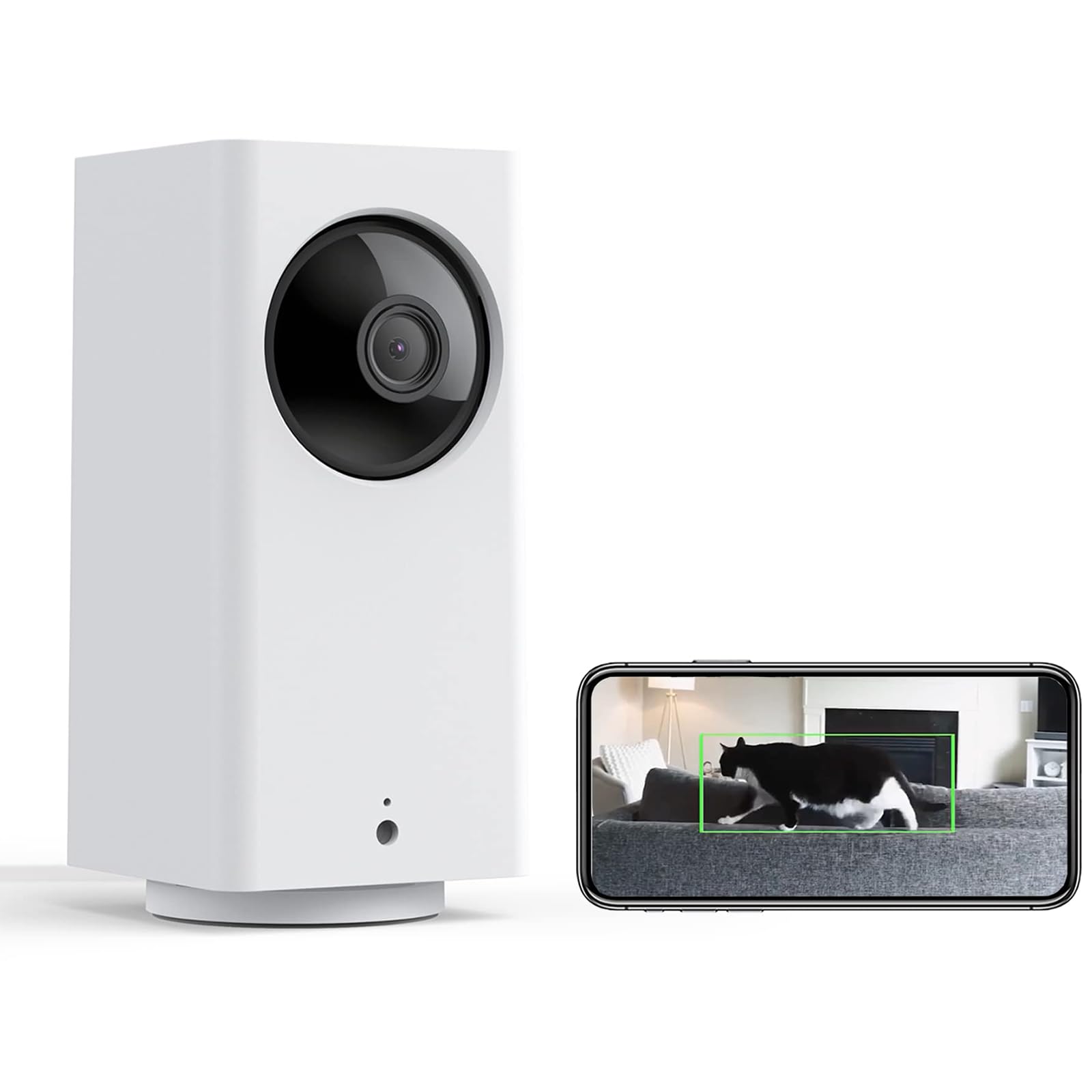 WYZE Cam Pan v2 1080p Pan/Tilt/Zoom Indoor Baby Monitoring Camera with Color Night Vision, Motion and Sound Detection, Home Security Camera Compatible with Alexa & Google Assistant