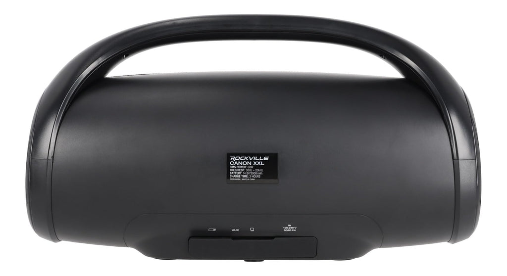 Rockville Canon-XXL Portable Bluetooth Speaker Subwoofer 60W TWS 24H Battery Waterproof EQ SD/USB AUX Perfect for Party Outdoor Use