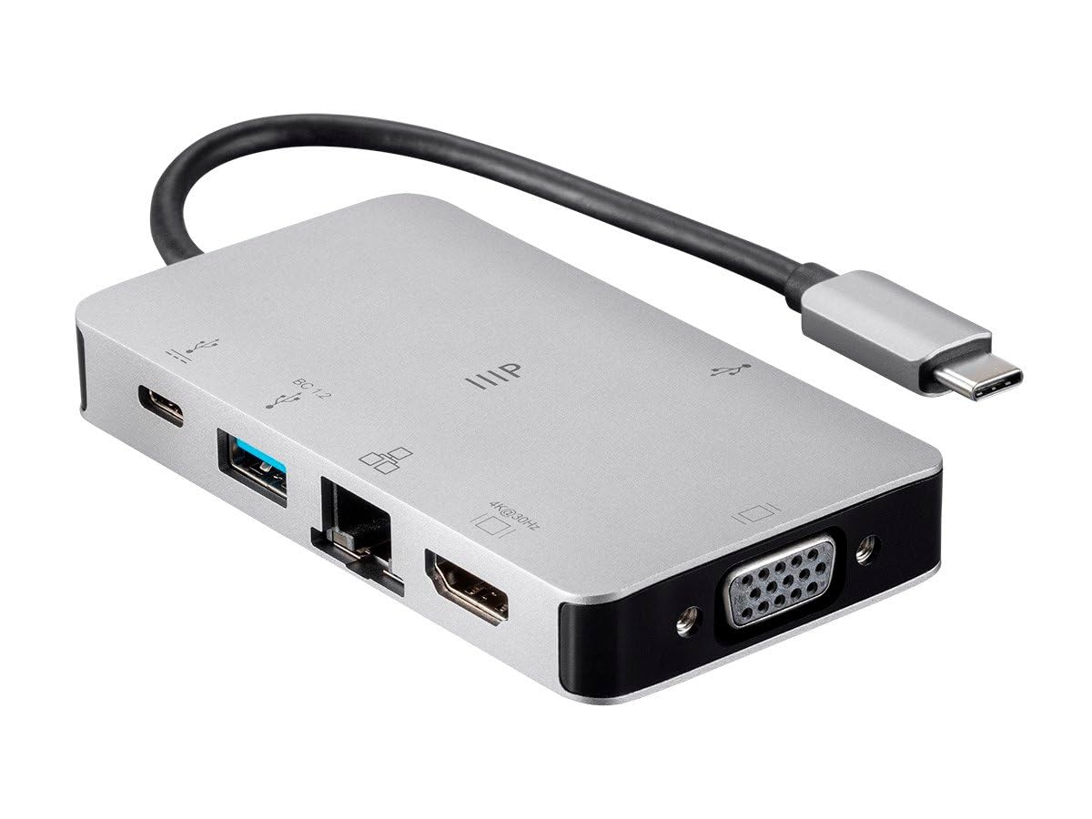 Monoprice 134184 USB-C to HDMI | (4k/60hz), Aluminum Alloy Shell, Nickel Plated Connector Adaptor - Consul Series