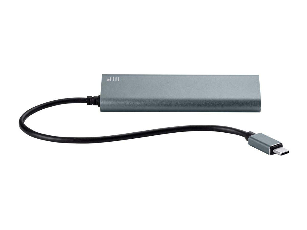 Monoprice 114908 4 Port USB-C Hub - Aluminum, SuperSpeed Transfer Rates, Compatible with Apple MacBook, Google Chromebook & More