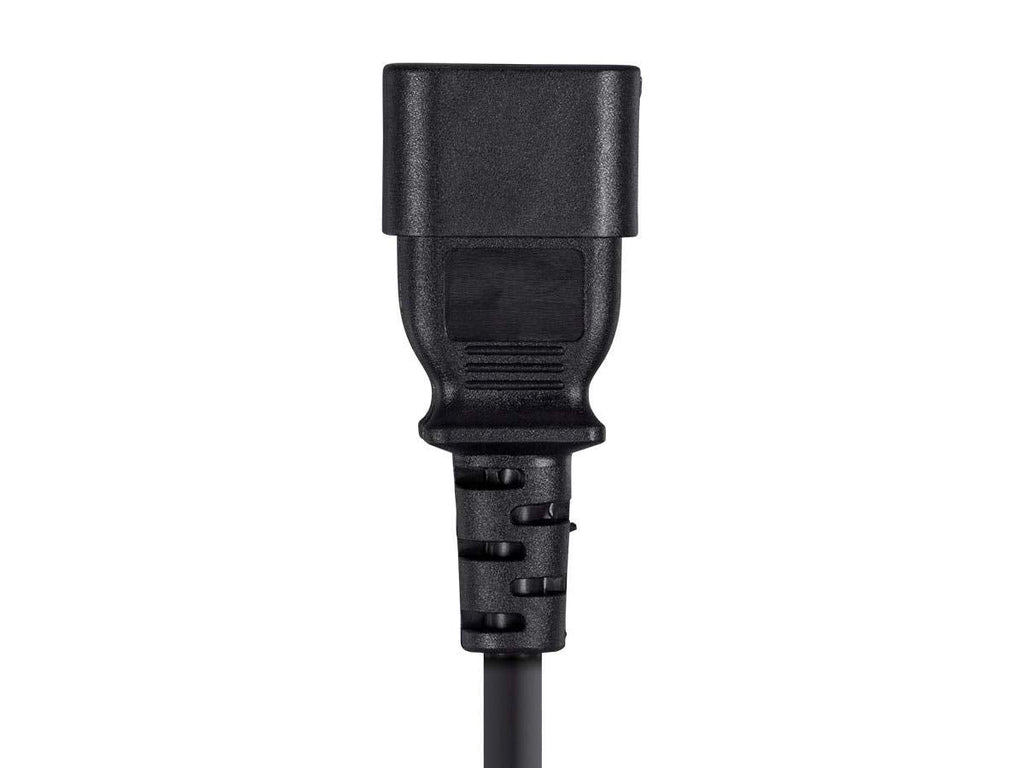 Monoprice 3ft 18AWG Power Extension Cord Cable w/ 3 Conductor PC/Mon, 13A (IEC-320-C14 to IEC-320-C13)