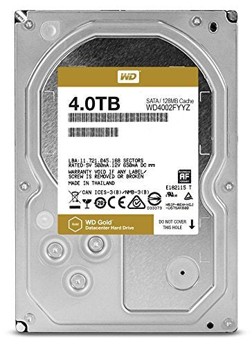 Western Digital WD4002FYYZ 4 TB 3.5-Inch Hard Drive - Gold