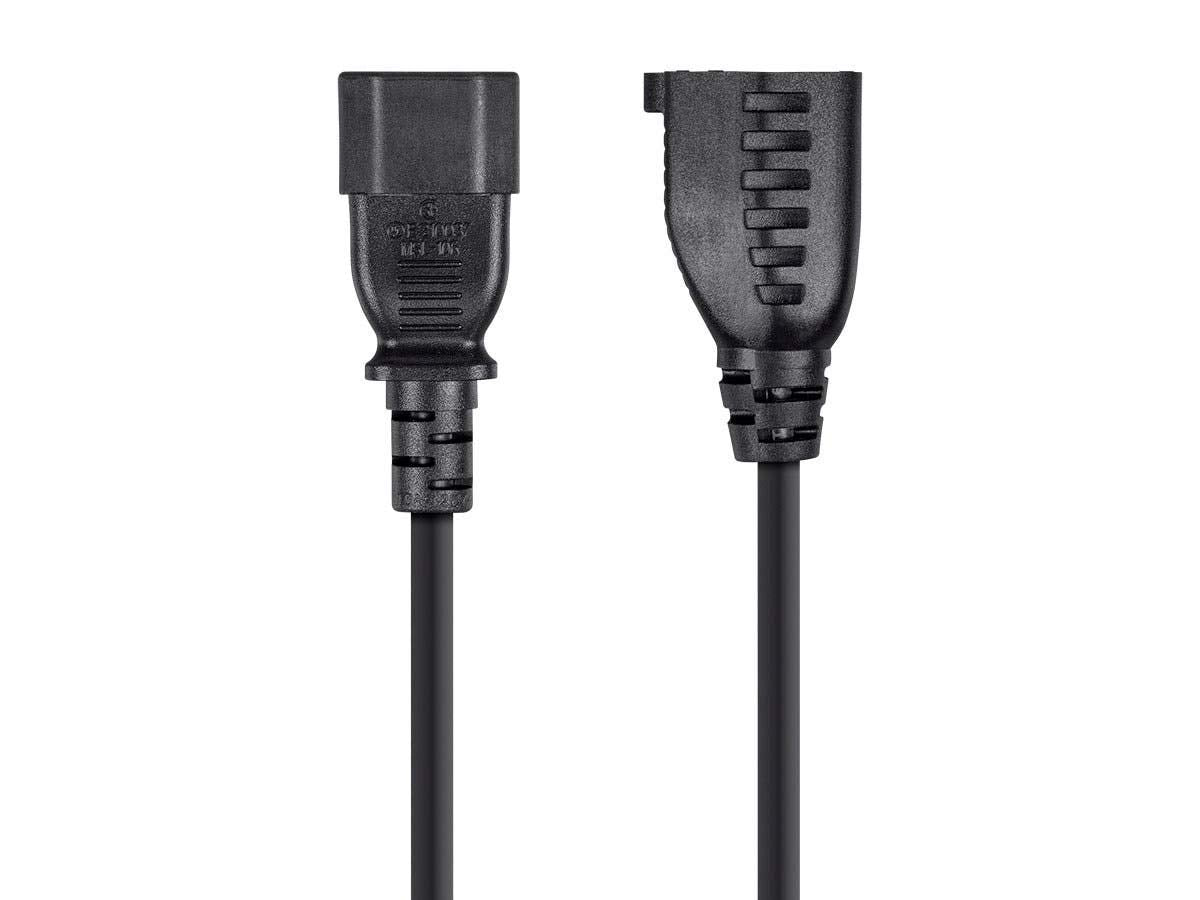 Monoprice 101302 1-Feet 18AWG Power Adapter Cord Cable, Black