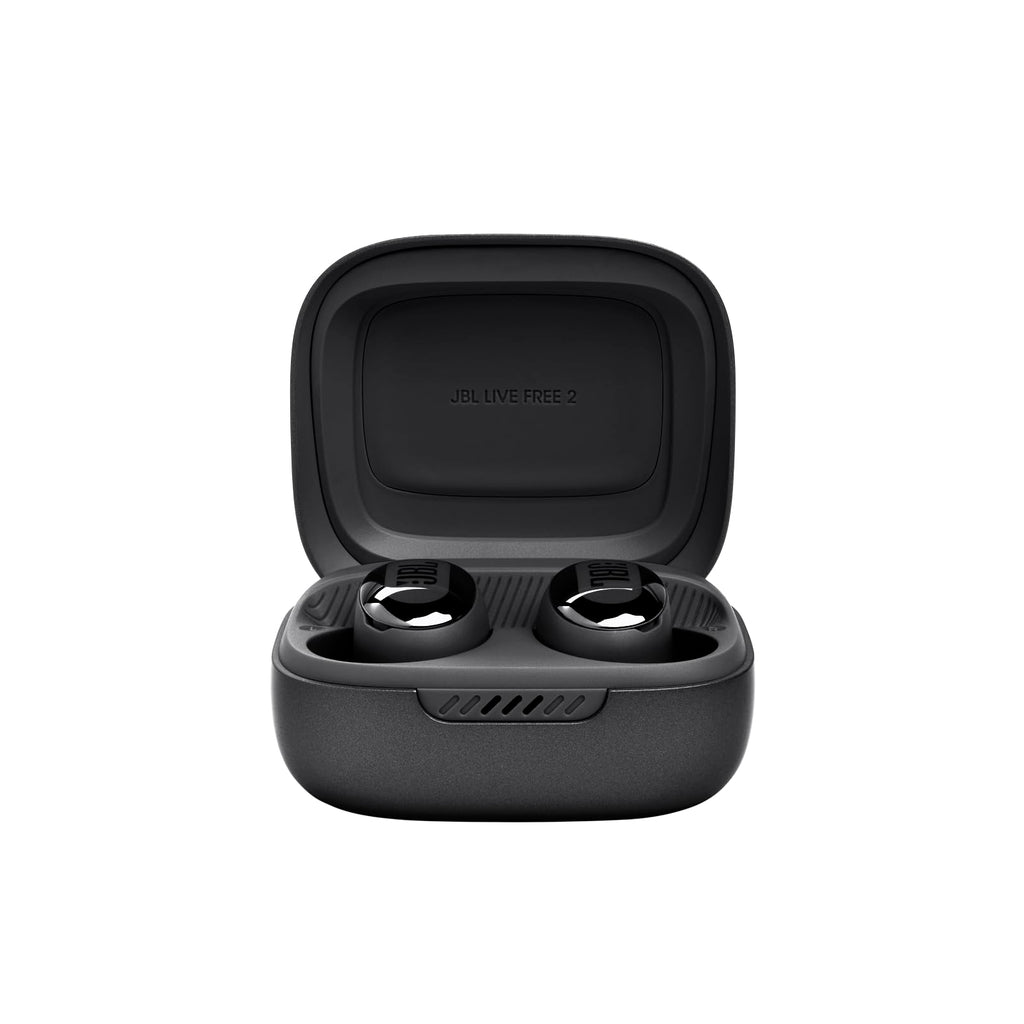 JBL Live Free 2 - True Wireless Noise Cancelling Earbuds, Up to 35hrs of Playtime, 6 mics for Perfect Calls with Zero Noise, IPX5 Waterproof, Oval Tubes for Better Comfort, Isolation, & bass (Black)
