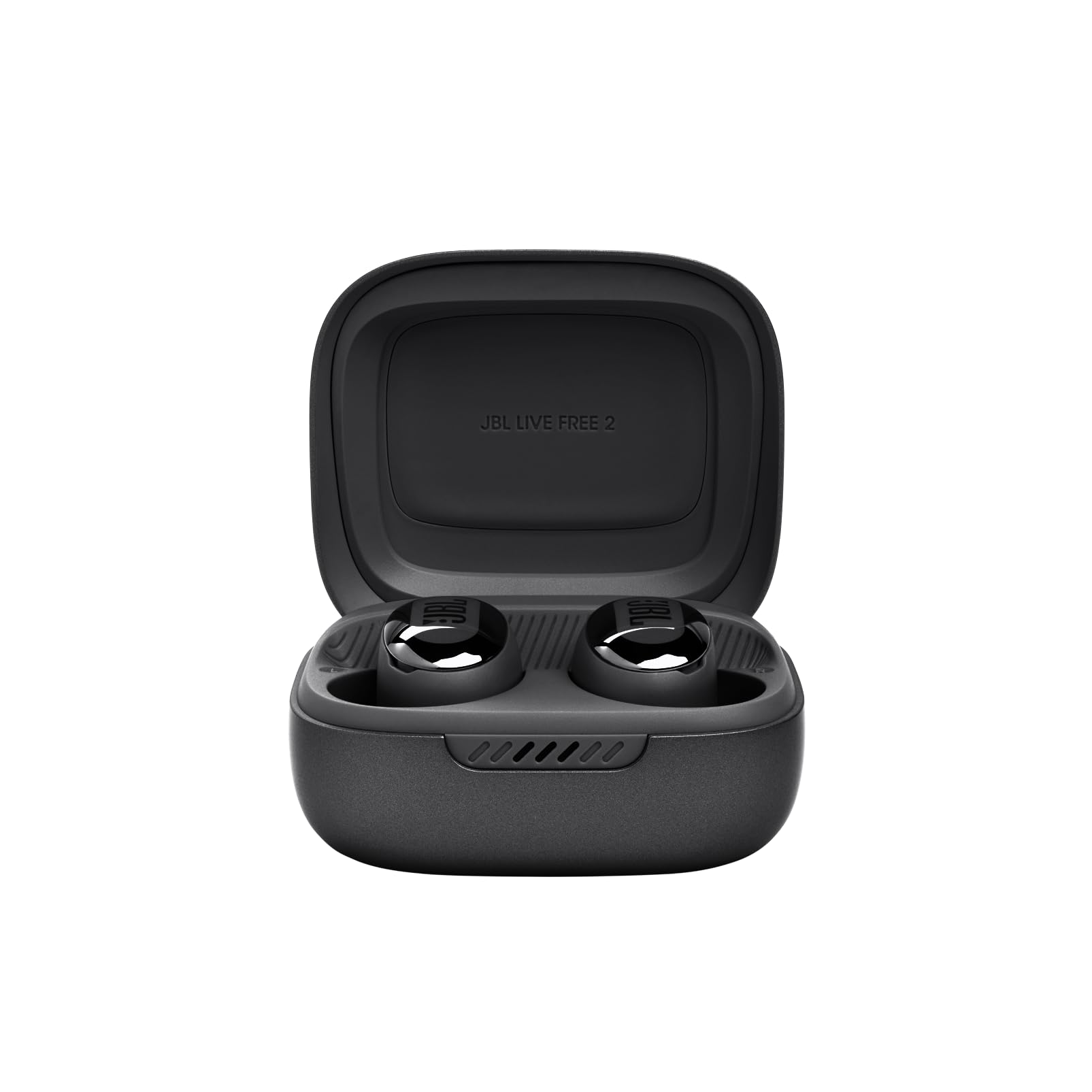 JBL Live Free 2 - True Wireless Noise Cancelling Earbuds, Up to 35hrs of Playtime, 6 mics for Perfect Calls with Zero Noise, IPX5 Waterproof, Oval Tubes for Better Comfort, Isolation, & bass (Black)