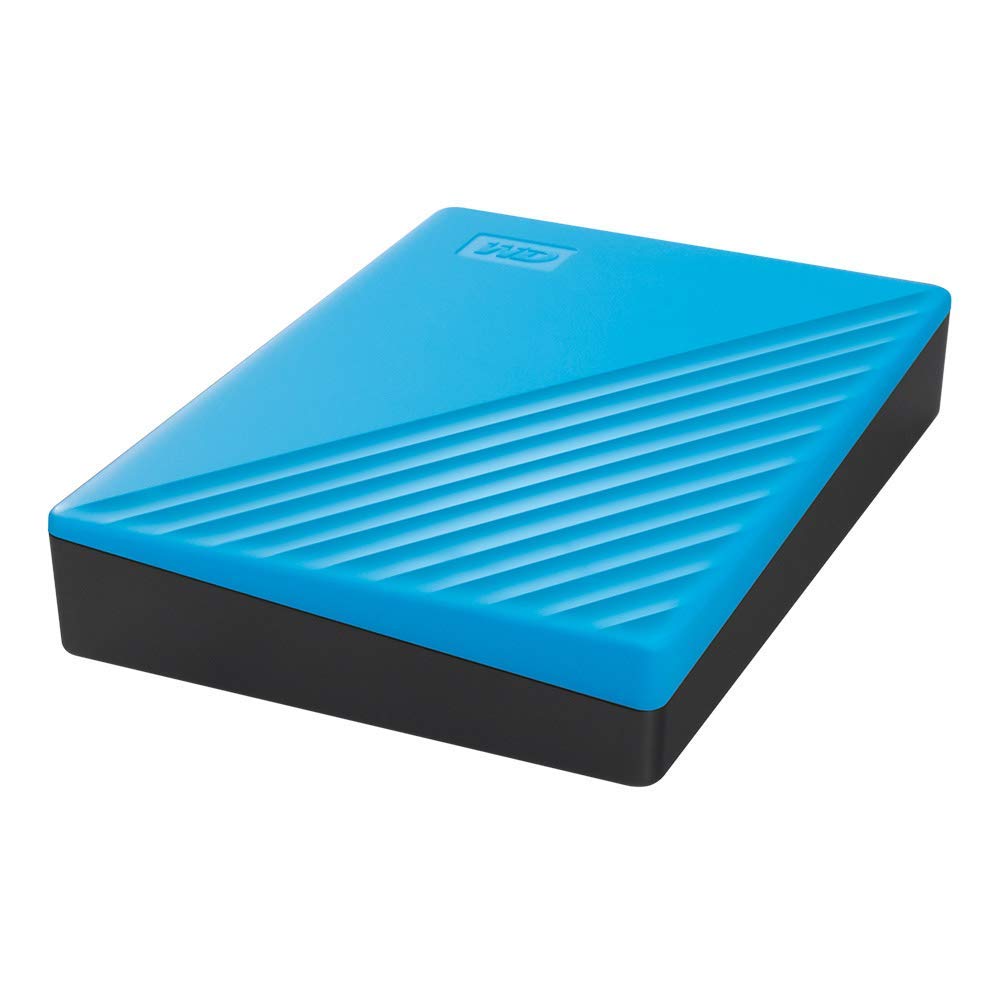 WD 5TB My Passport, Portable External Hard Drive, Blue, Backup Software with Defense Against ransomware, and Password Protection, USB 3.1/USB 3.0 Compatible - WDBPKJ0050BBL-WESN