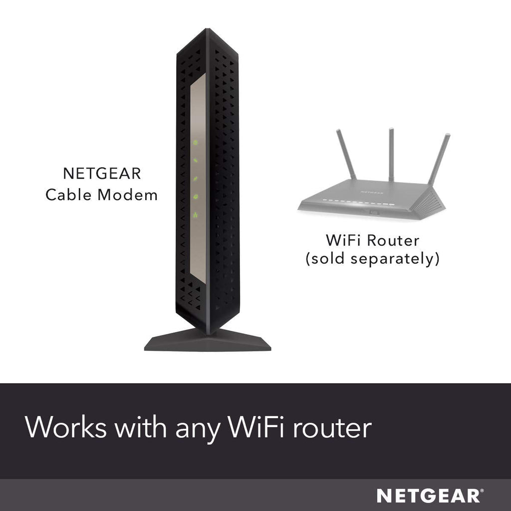 NETGEAR DOCSIS 3.1 Gigabit Cable Modem Maximum Download Speed 6.0Gbps, for XFINITY by Comcast, Spectrum and Compatible with Xfinity Gig-Speed (CM1000)